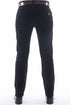 Black Taper Fit Stretch Jeans